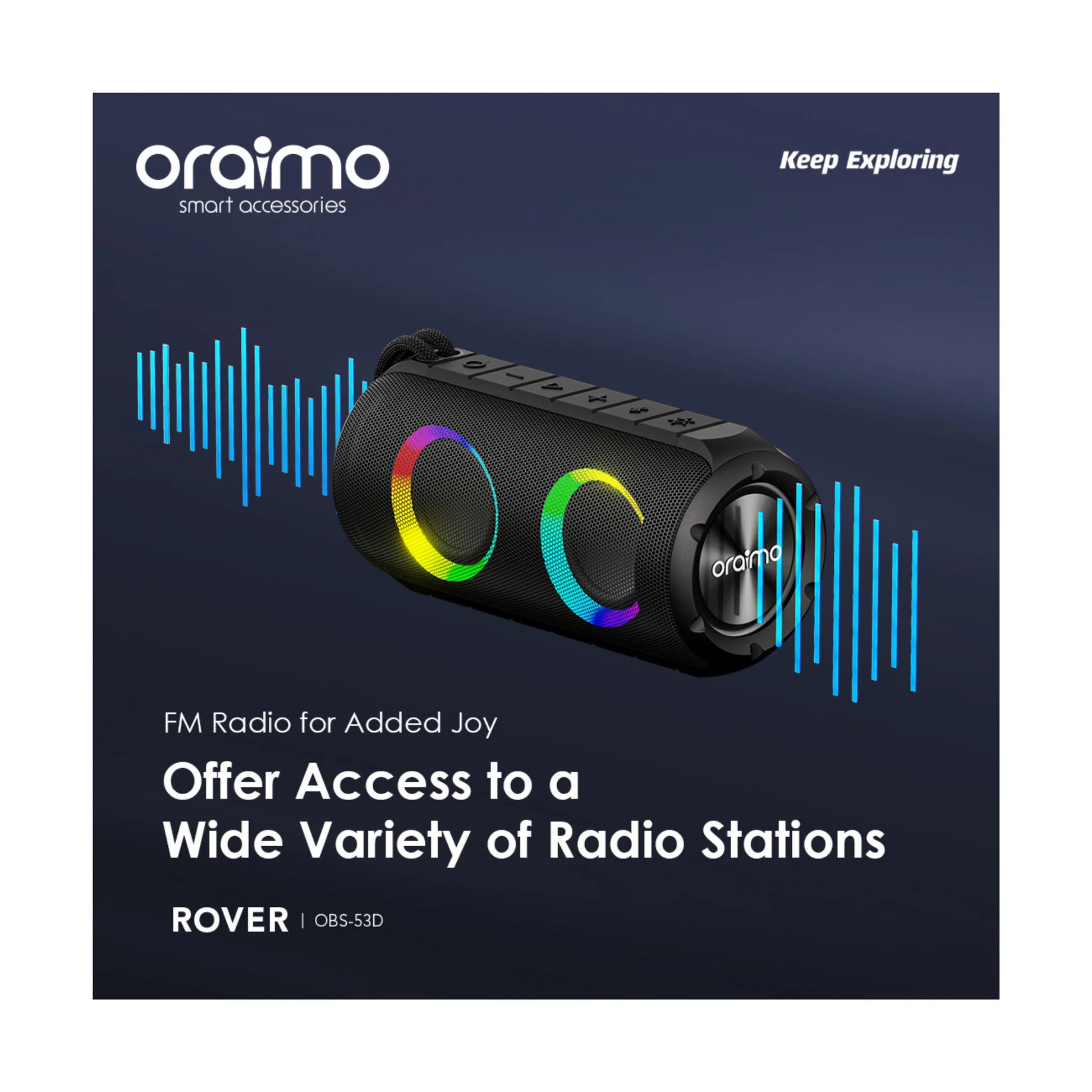 Oraimo Rover Portable Wireless Speaker OBS-53D