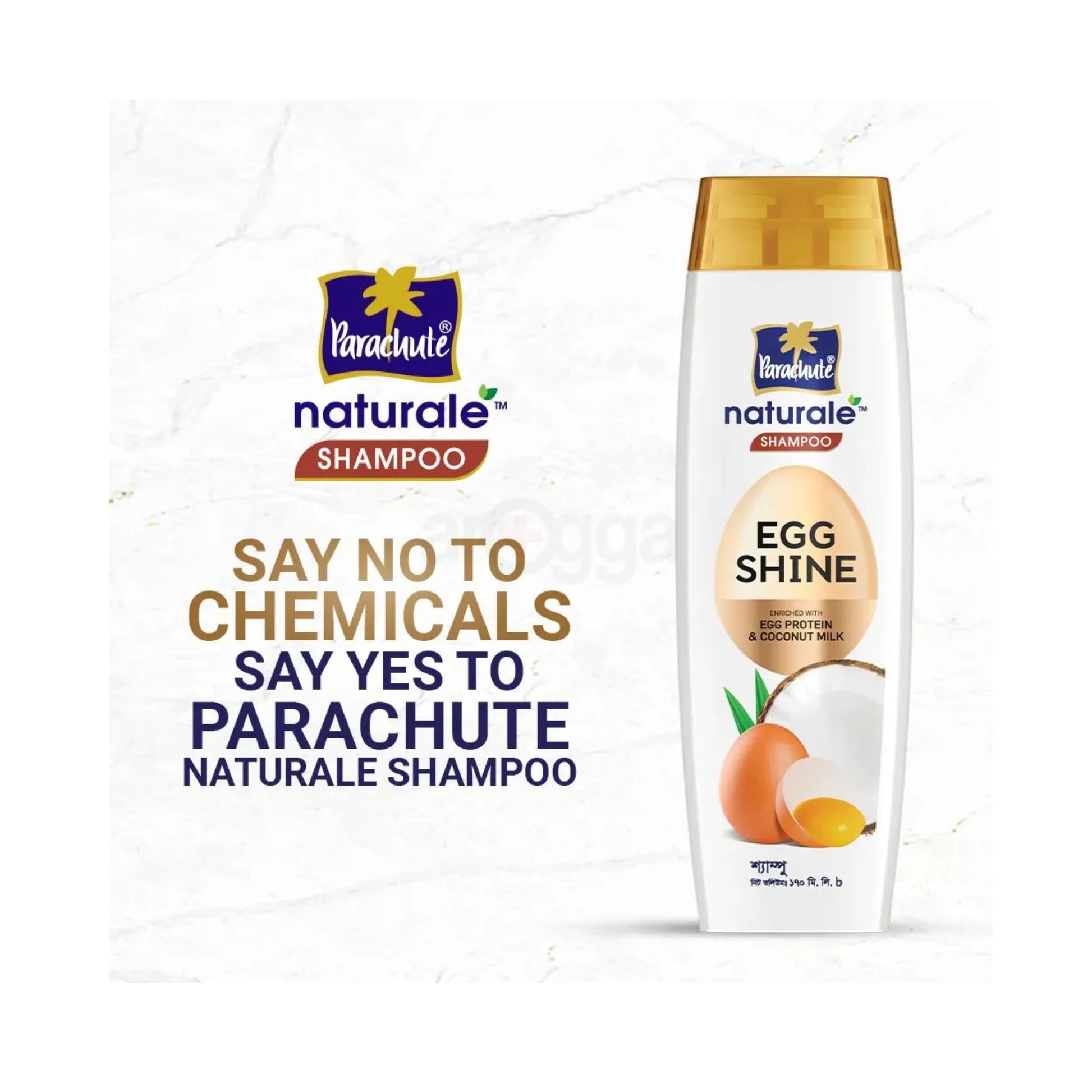 Parachute Natural Shampoo Egg Shine 170ml