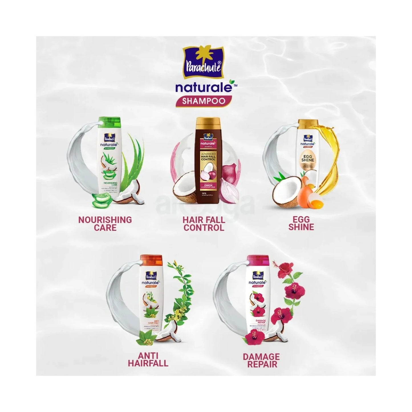 Parachute Natural Shampoo Onion Advanced Hair Fall Control 345ml