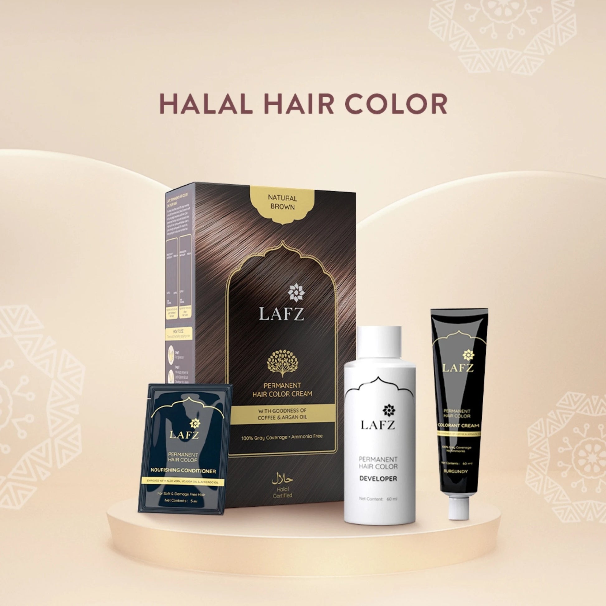Permanent Hair Color Cream - Natural Brown