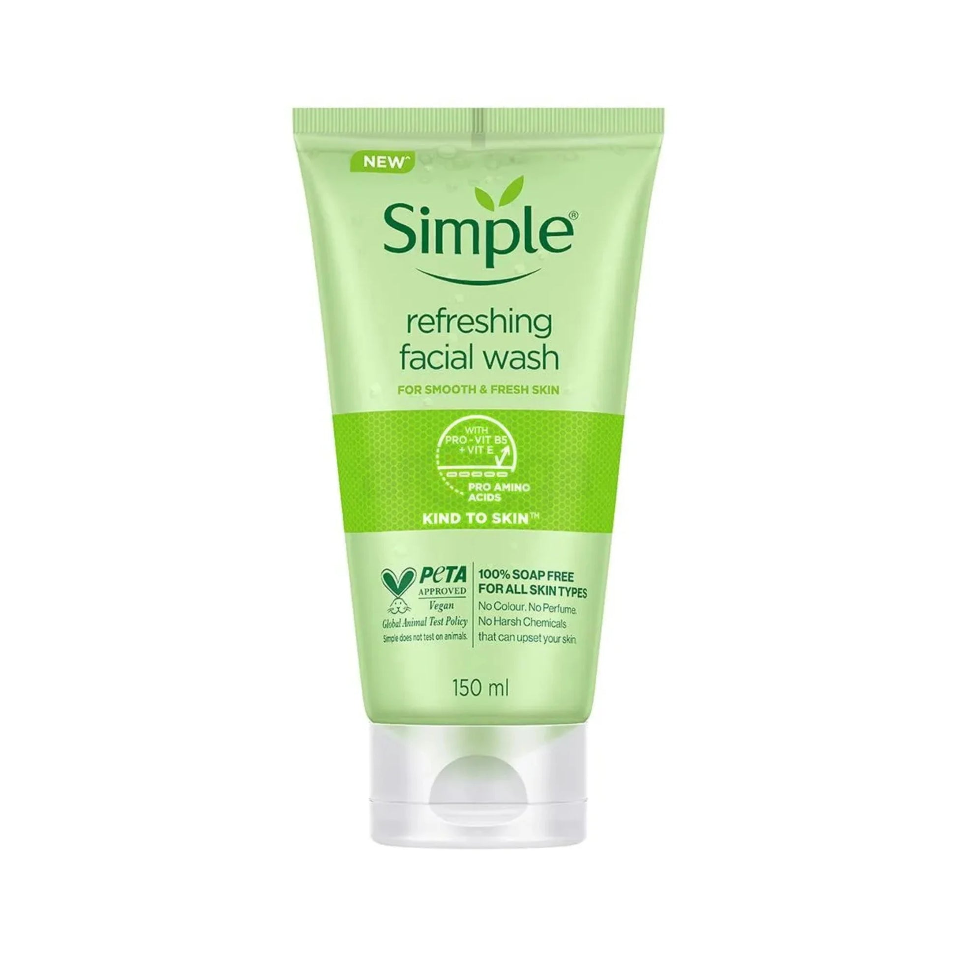 Simple Kind to Skin Refreshing Facial Wash with Vitamin B5+E