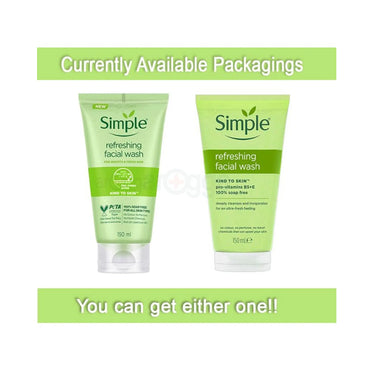 Simple Kind to Skin Refreshing Facial Wash with Vitamin B5+E
