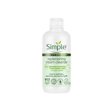 Simple Replenishing Cream Cleanser with 11% Ceramide Boosters + Hyaluronic Acid