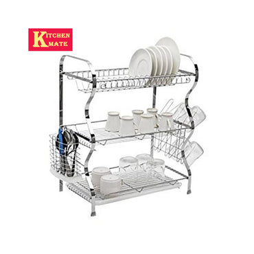 Stainless Steel 3 Layer Kitchen Dish Rack