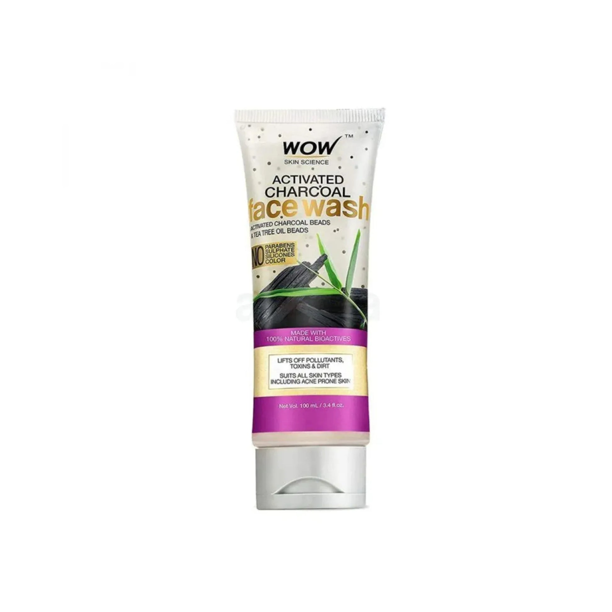 Wow Skin Science Activated Charcoal Facewash 100ml