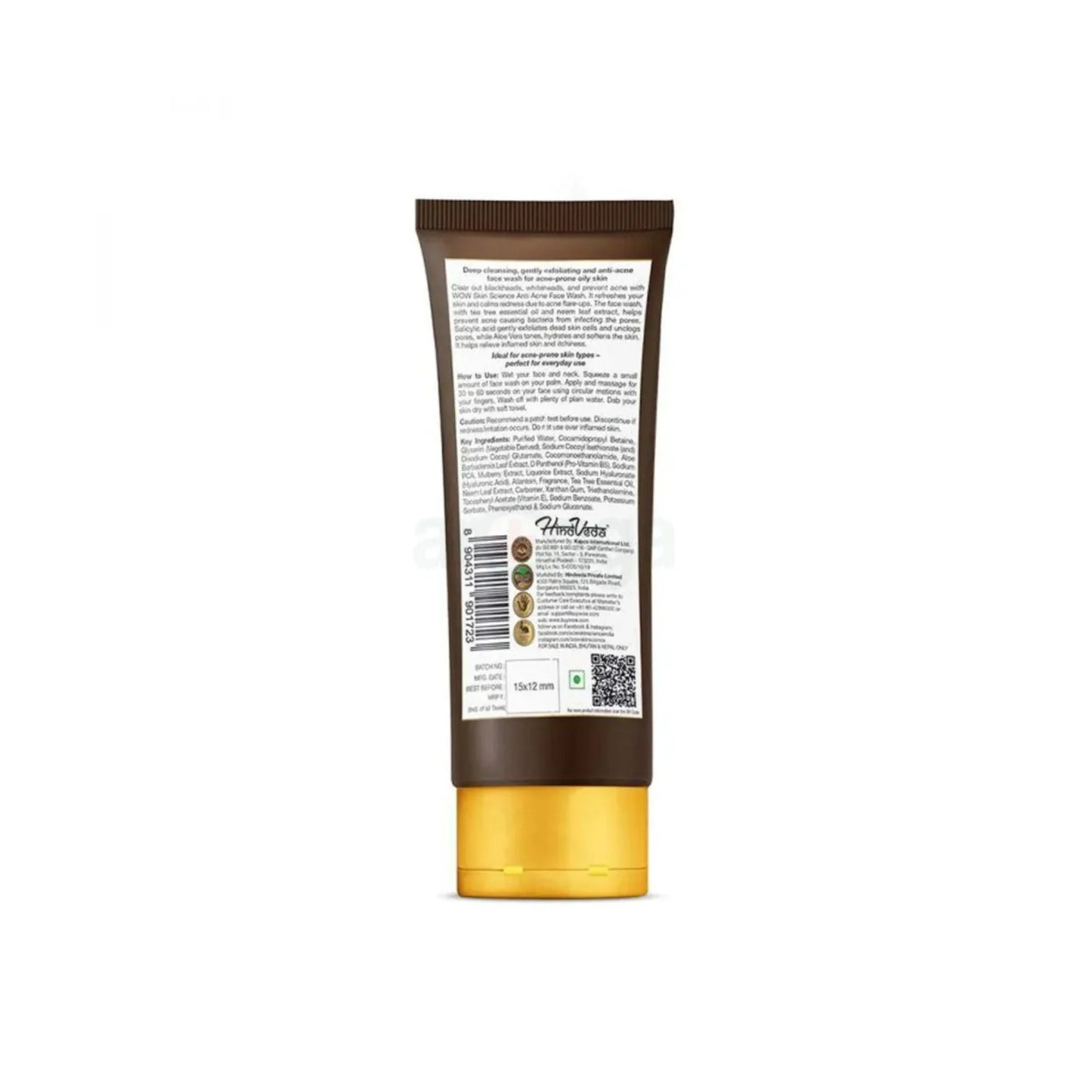 Wow Skin Science Anti Acne Facewash 100ml