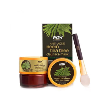 Wow Skin Science Anti Acne Neem And Tea Tree Clay Face Mask 200ml