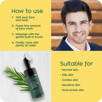 Zayn & Myza Tea Tree & Salicylic Acid Foaming Face Wash (Applicator)-Men
