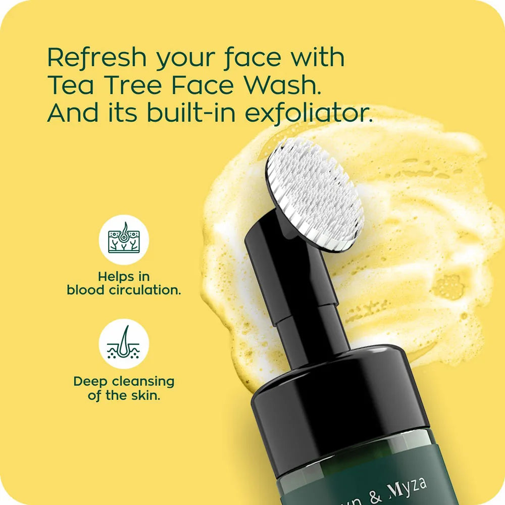 Zayn & Myza Tea Tree & Salicylic Acid Foaming Face Wash (Applicator)-Men
