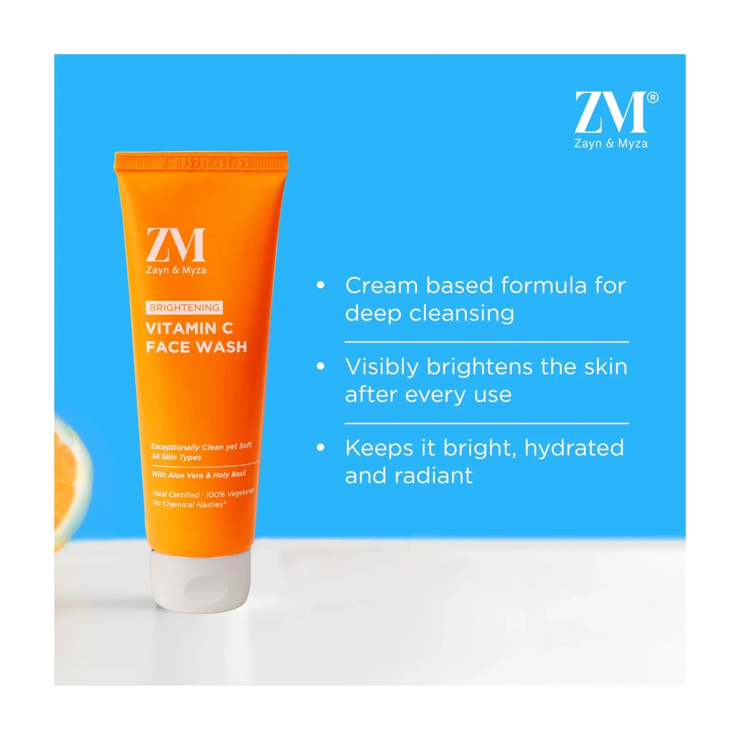 Zayn & Myza Vitamin C Tube Face Wash (75ml)